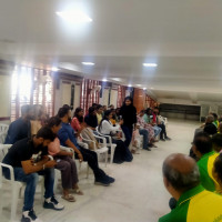 Students  introducing themselves to TPSOH